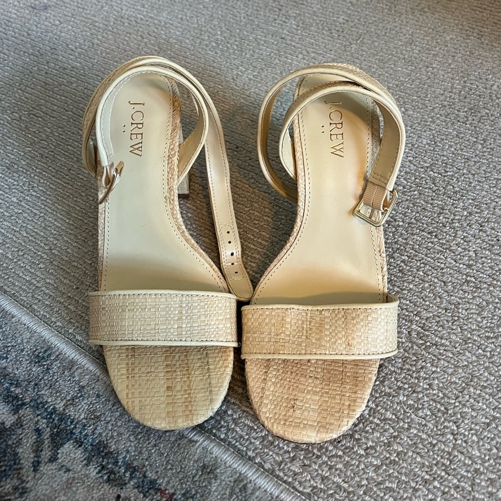 Jcrew Raffia Heels - Picture 2 of 3